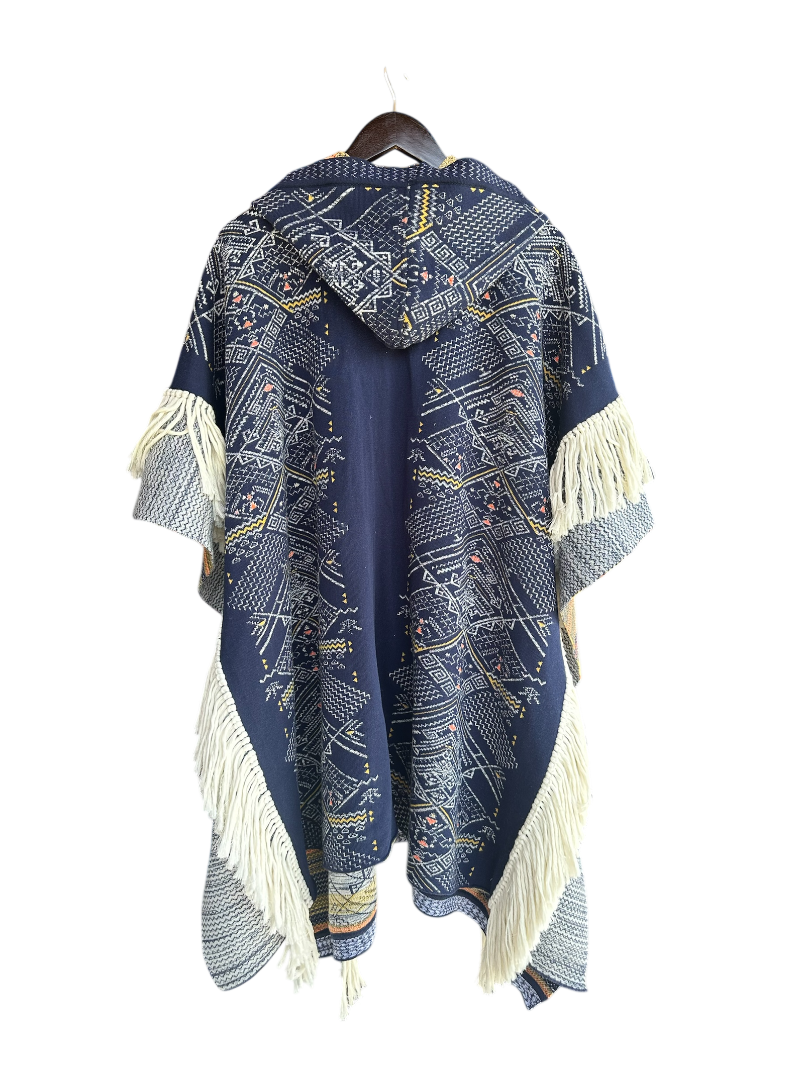 PONCHO PREHISPÁNICO AZUL - Image 3