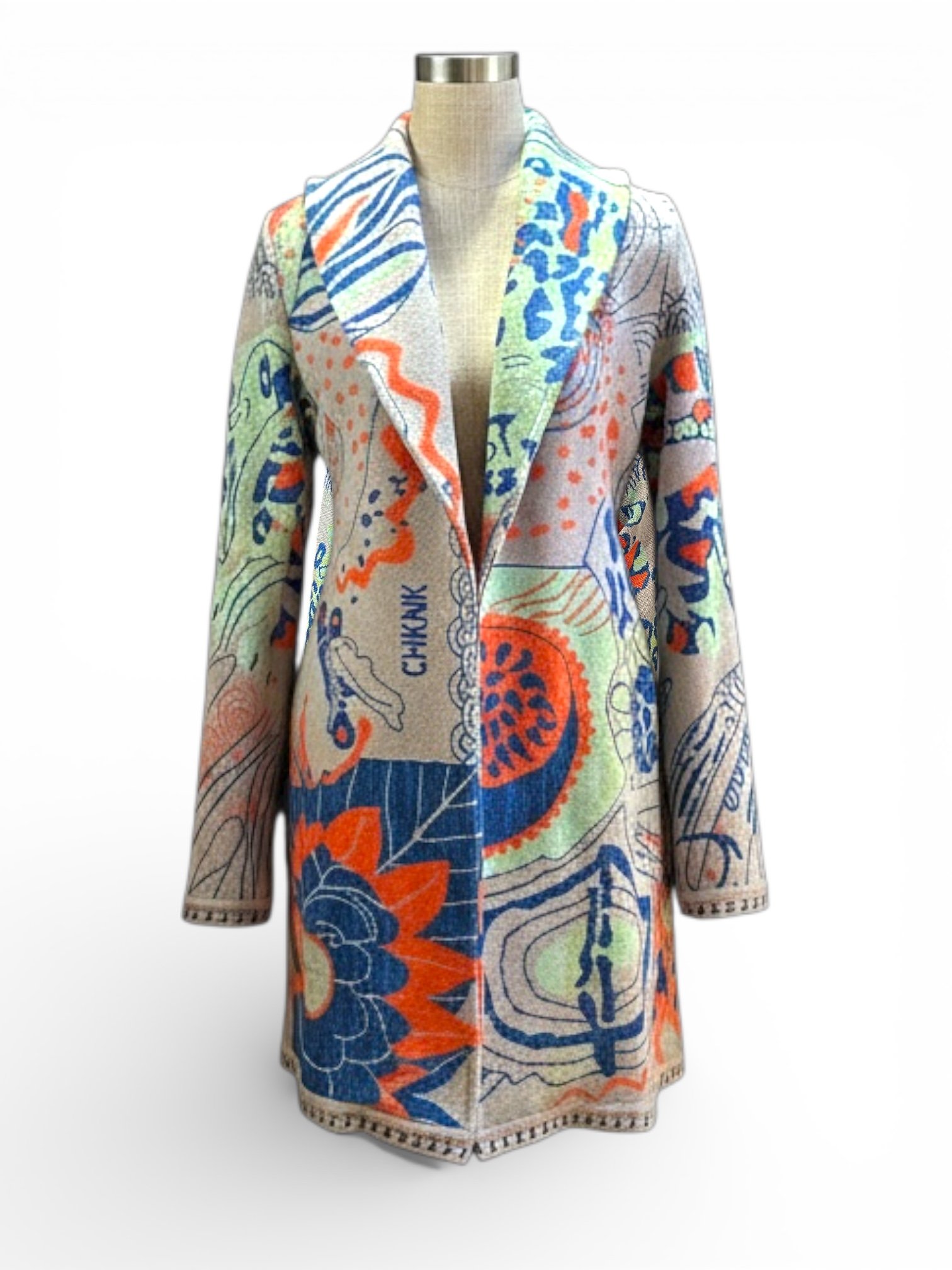 ABRIGO OCELOTE CON CINTURÓN - Image 3