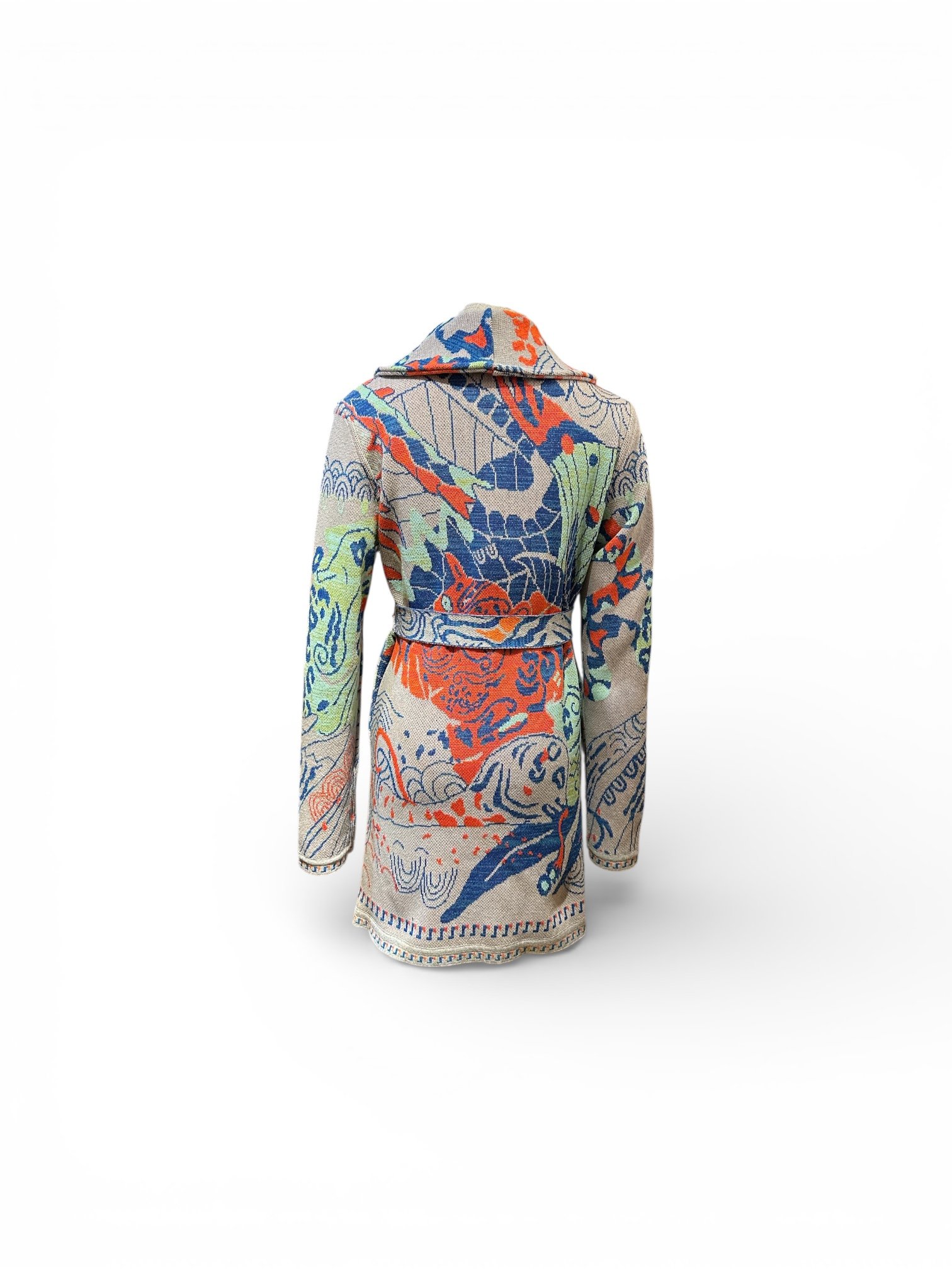 ABRIGO OCELOTE CON CINTURÓN - Image 6