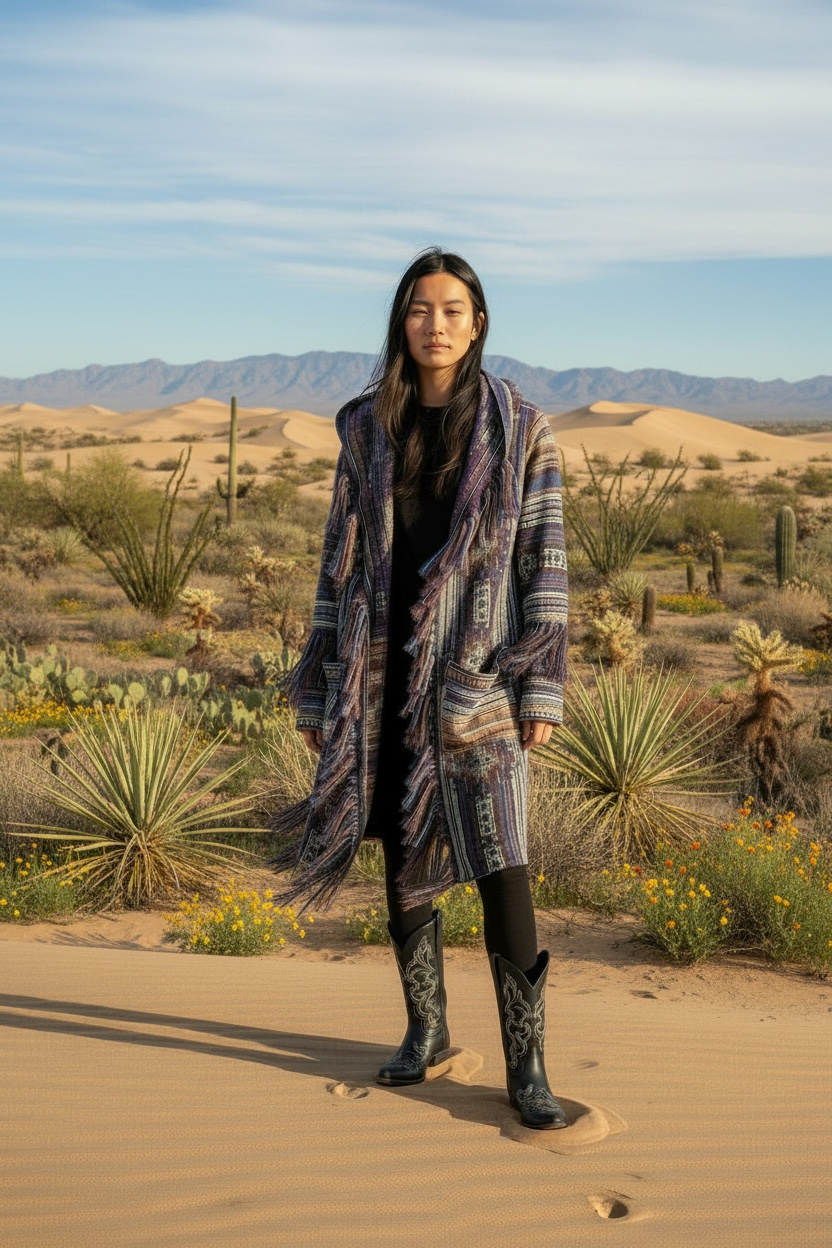 ABRIGO TEJIDO CITLALLI AZUL